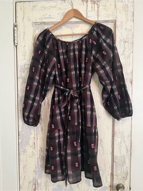 Ace & Jig Jolene Dress in textile “Scholar” size S
